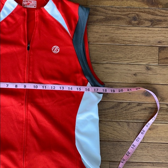 Red and white Cycling top - Picture 2 of 6